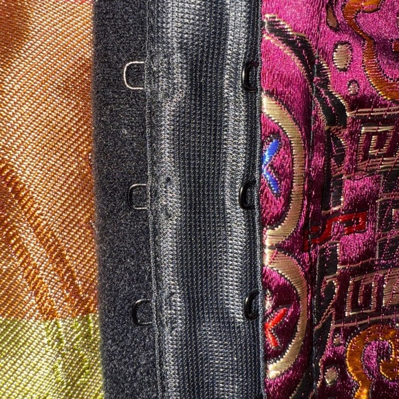 Fredrick's Of Hollywood Satin Print Corset Top Size Small - Picture 16 of 16